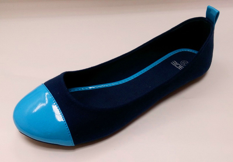 fabric upper with PU toe elegant ladies casual shoes
